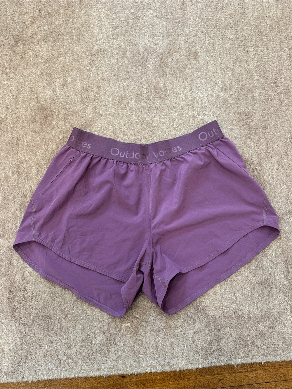 Outdoor Voices Plum Women's Athletic Shorts
